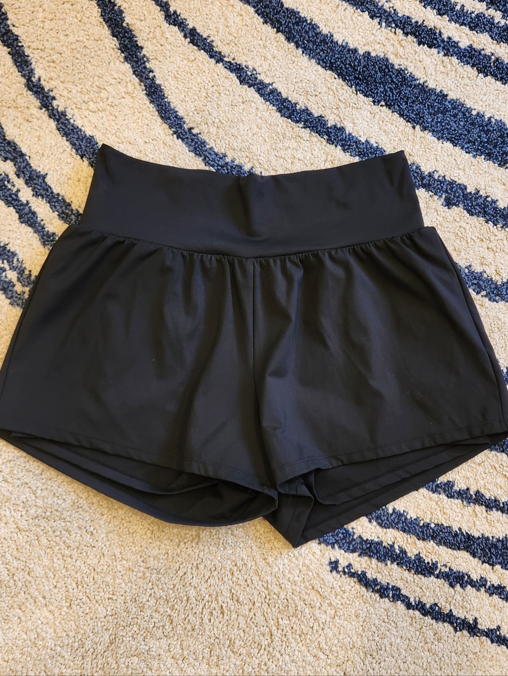 HALARA - Black Double Layer Shorts, 3", XL